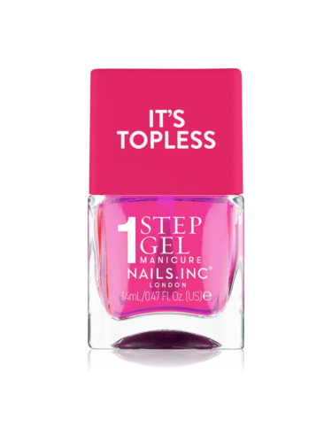 Nails Inc. It’s Topless гел лак за нокти за дълготраен ефект цвят Thea 14 мл.