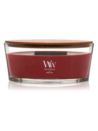 Woodwick Opulent Wood Rouge Oud ароматна свещ с дървен фитил 453.6 гр.