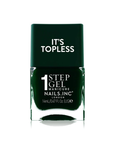 Nails Inc. It’s Topless гел лак за нокти за дълготраен ефект цвят Jasmine 14 мл.
