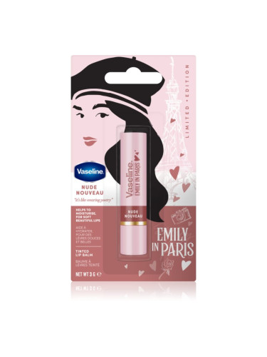 Vaseline Emily In Paris тониращ балсам за устни цвят Nude Nouveau 3 гр.
