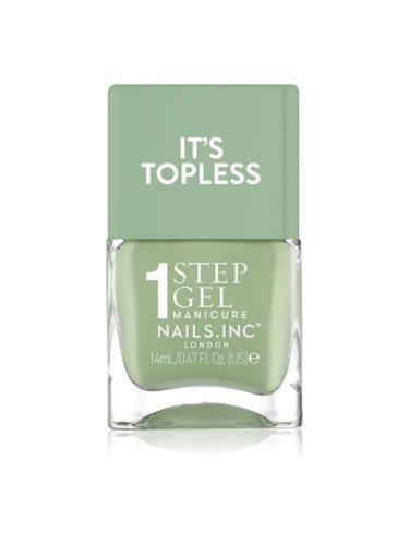 Nails Inc. It’s Topless гел лак за нокти за дълготраен ефект цвят Iris 14 мл.