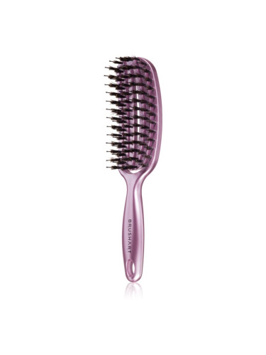 BrushArt Hair Vent blowdry hairbrush with boar bristles Четка за коса с влакна от найлон и глиган Small 1 бр.