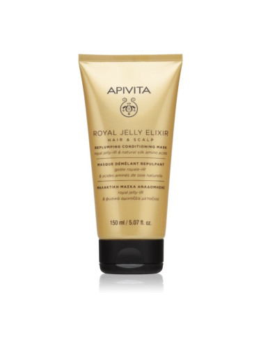 Apivita Royal Jelly Elixir Replumping Conditioning Mask балсам и маска 2 в 1 150 мл.