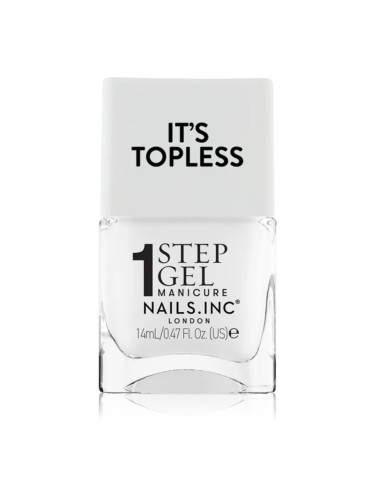 Nails Inc. It’s Topless гел лак за нокти за дълготраен ефект цвят Reese 14 мл.