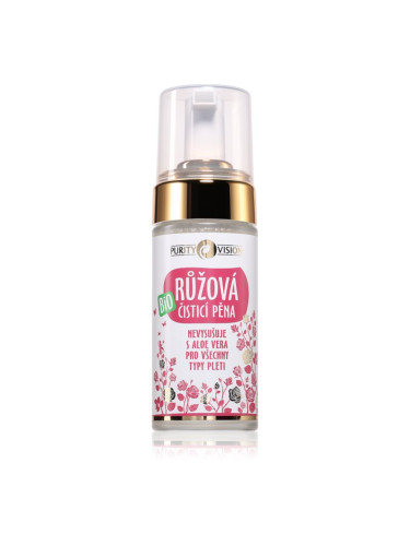 Purity Vision BIO Rose Cleansing Foam нежна почистваща пяна за чувствителна кожа на лицето 90 мл.