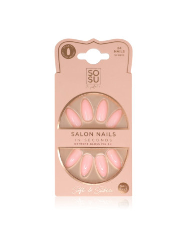 SOSU Cosmetics Salon Nails Изкуствени нокти цвят Soft & Subtle 24 бр.