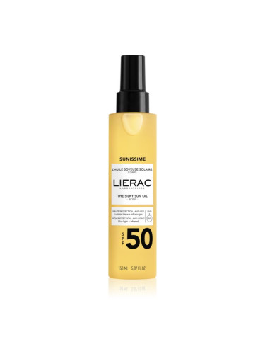 Lierac Sunissime The Silky Sun Oil олио за загар SPF 50 150 мл.