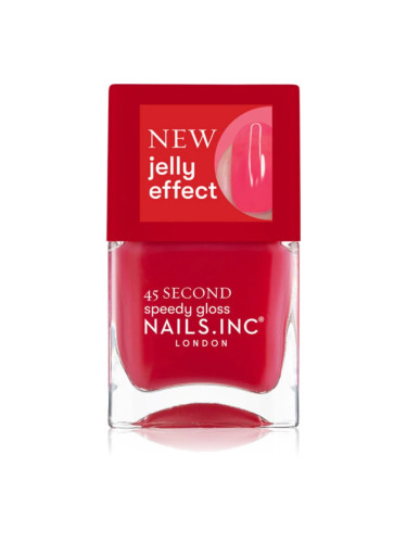 Nails Inc. 45 Second Speedy Gloss бързозасъхващ лак за нокти цвят Aria 14 мл.
