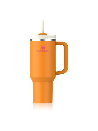Stanley Quencher H2.O FlowState™ Tumbler неръждаема термочаша със сламка голям Goldenrod Coral 1180 мл.