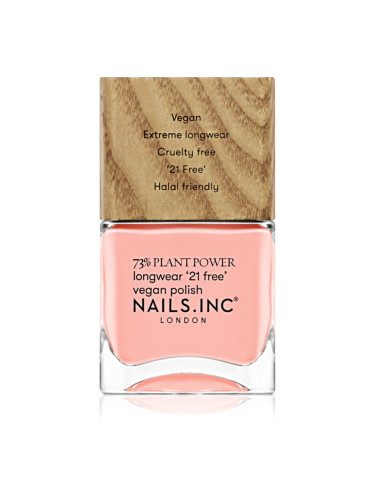 Nails Inc. Plant Power дълготраен лак за нокти цвят Zero Waste Pro 14 мл.