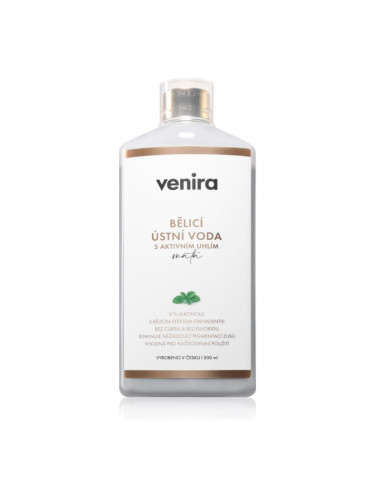 Venira Whitening Mouthwash with Active Charcoal избелваща вода за уста с активен въглен 500 мл.