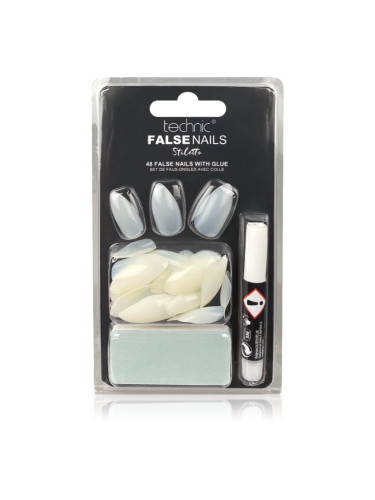 Technic Cosmetics False Nails Stiletto Изкуствени нокти 48 бр.
