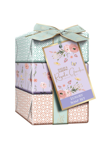 Baylis & Harding Royale Garden Lavender & Rose Hip Tea комплект твърди сапуни подаръчно издание