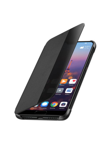 Оригинален калъф Flip View за Huawei P20 - Черен
