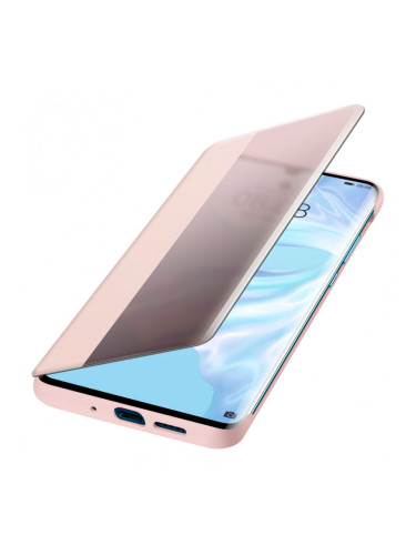 Оригинален калъф Flip View за Huawei P30 - Розов