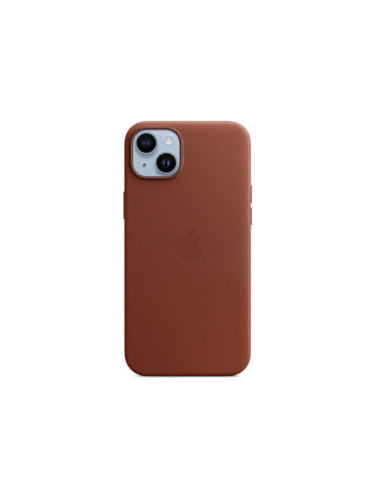 Оригинален гръб Apple Leather Magsafe Cover за iPhone 14 Plus - Кафяв, MPPD3ZM/A