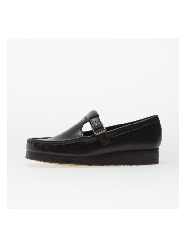 Сникърси Clarks Originals Wallabee T Bar Blk HiShine Lea EUR 37