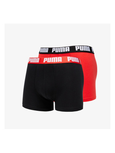 Боксерки Puma 2 Pack Basic Boxers Red/ Black L