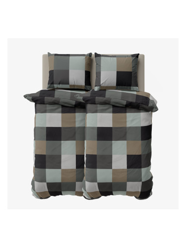 Спално бельо ДИОН, 100% Памук Ранфорс, 5 части