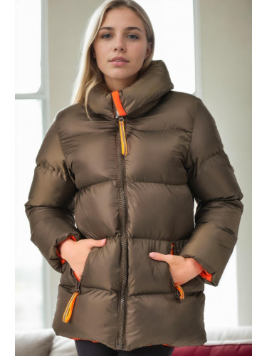 Z9682 DEWBERRY WOMEN'S JACKET-KHAKI