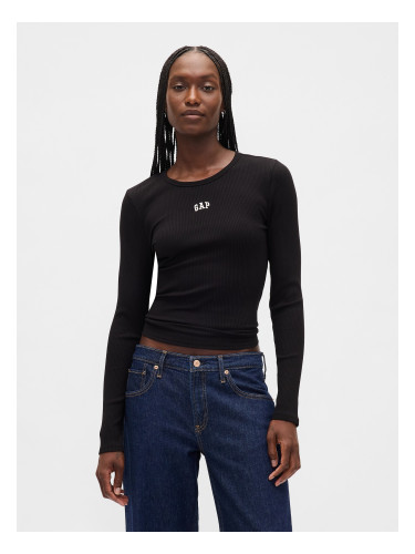 GAP Ribbed T-Shirt with Logo - Women's