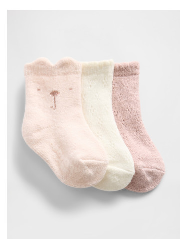 GAP Baby Socks CashSoft, 3 Pairs - Girls