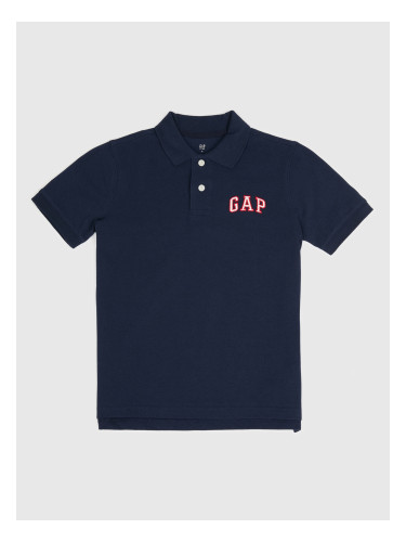 Детска поло тениска с лого на Gap