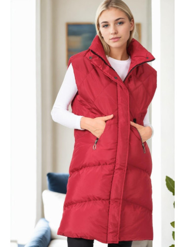 Z9743 DEWBERRY WOMEN'S VEST-BURGUNDY