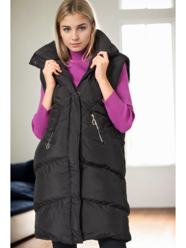 Z9743 DEWBERRY WOMEN'S VEST-BLACK