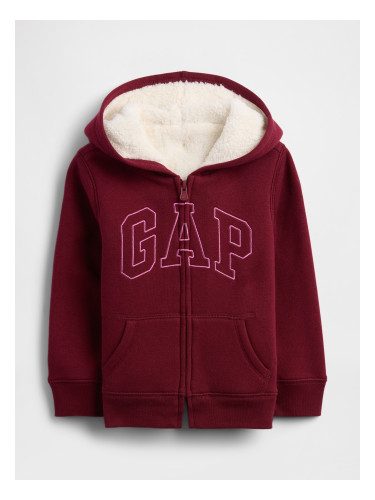 GAP Baby Insulated Sweatshirt Logo Sherpa - Girls