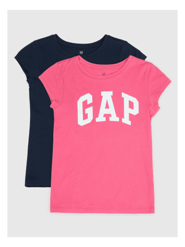 GAP Children's T-shirt with logo, 2 pcs - Girls