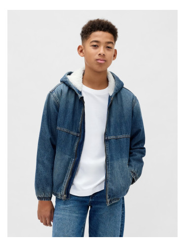 GAP Children's Insulated Sherpa Denim Jacket - Boys
