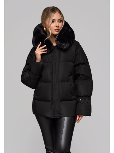 Edoti Women's insulated jacket with fur OW-JAHP-0105 v1