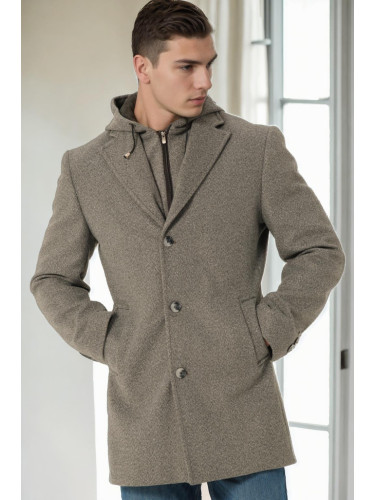 PLT9376 DEWBERRY MEN'S COAT-DARK GREY