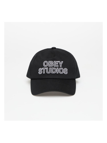 Шапка OBEY Studios 5 Panel Strapback Black Universal