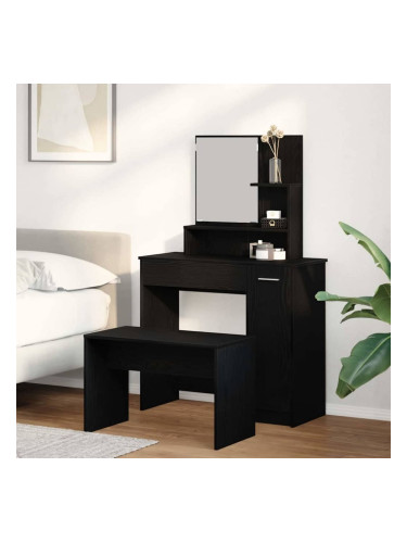 Sonata H Комплект тоалетно шкафче 2 pcs Черен дъб 86.5 x 35 x 136 cm