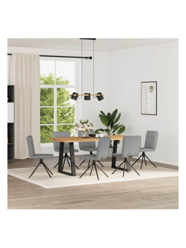 Sonata H Трапезни столове, 6 бр, светлосиви, плат