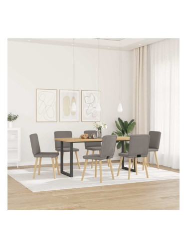 Sonata H Трапезни столове, 6 бр, таупе, плат