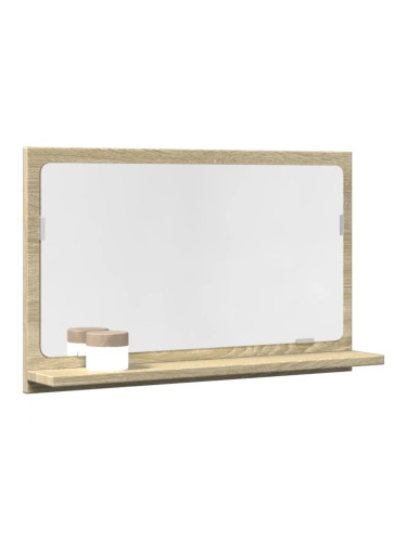 Sonata H Шкаф за баня огледало дъб сонома 60x11x37 см инженерно дърво