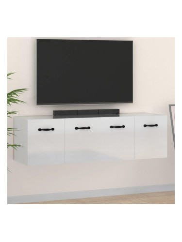 Sonata H Стенни шкафове 2 бр бял гланц 80x36,5x35 см инженерно дърво