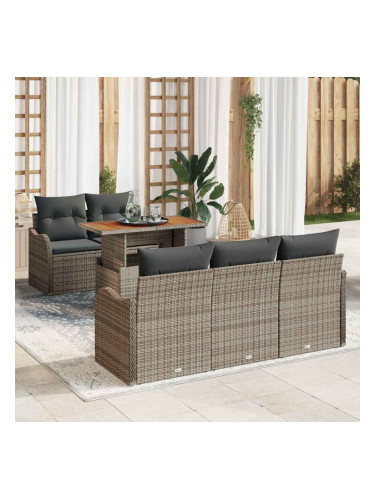 Sonata H Градински Софа Комплект 6 pcs Сив 100 x 55 x 73 см