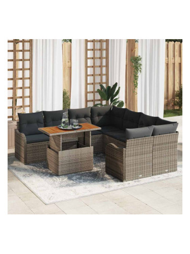Sonata H Градински Софа Комплект 7 pcs Сив 100 x 55 x 73 см