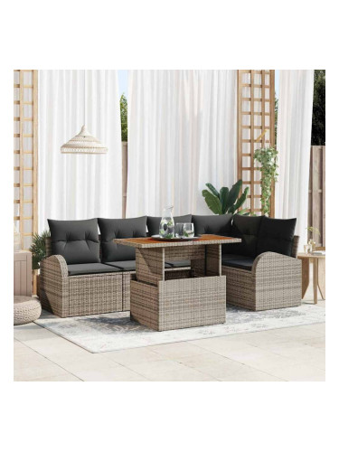 Sonata H Градински Софа Комплект 6 pcs Сив 100 x 55 x 73 см
