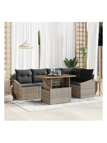 Sonata H Комплект за хранене в градината Сив и кафяв 100 x 55 x 73 см