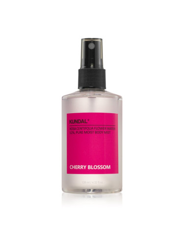 KUNDAL Pure Moist Body Mist Cherry Blossom хидратиращ спрей за тяло с успокояващ ефект 128 мл.