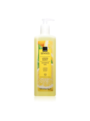 Avon Senses Lemon Burst освежаващ душ гел 720 мл.