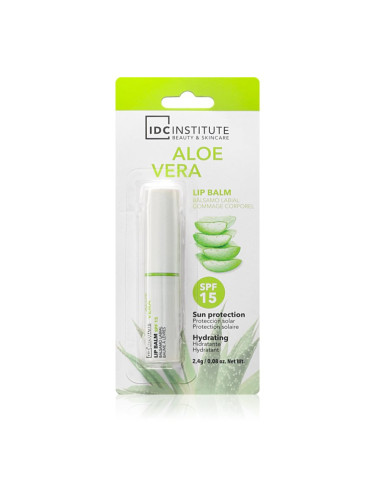 IDC Institute Aloe Vera балсам за устни SPF 15 2.4 гр.