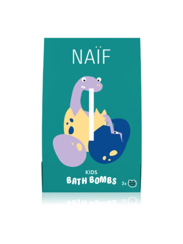 Naif Kids Bath Bombs бомбичка за вана за деца 3x40 гр.