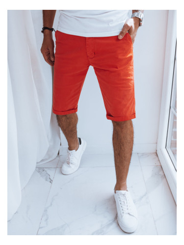Krótkie spodenki męskie chinosy czerwone Dstreet
