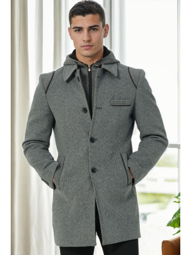 PLT9335 DEWBERRY MEN'S COAT-DARK GREY
